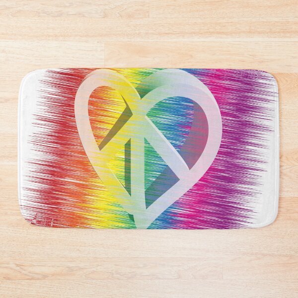 Item preview, Peace&Love Rainbow Square 3D designed and sold by Sshara.