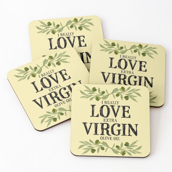 Item preview, I Really Love Extra Virgin Olive Oil - Quirky Black  designed and sold by Reconocer.