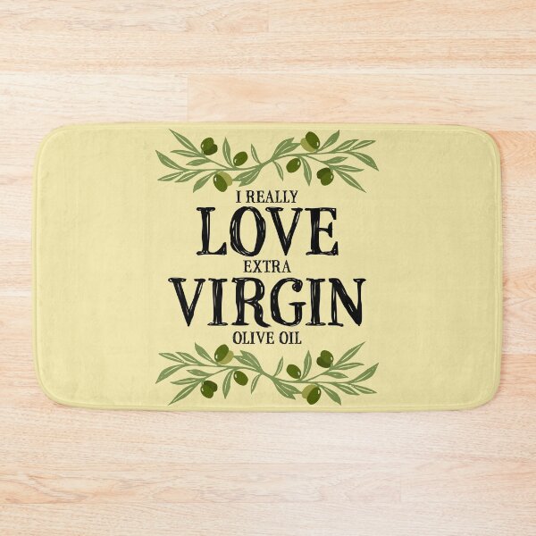 Item preview, I Really Love Extra Virgin Olive Oil - Quirky Black  designed and sold by Reconocer.