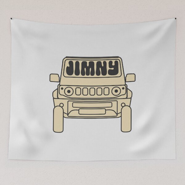 Item preview, Simple Suzuki Jimny in Chiffon Ivory | Y2K Retro Sticker designed and sold by stoicjimny.