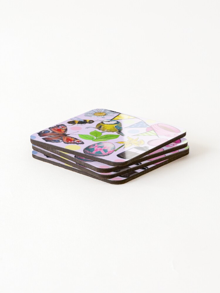 Thumbnail 4 of 5, Coasters (Set of 4), Spring time designed and sold by nloooo.