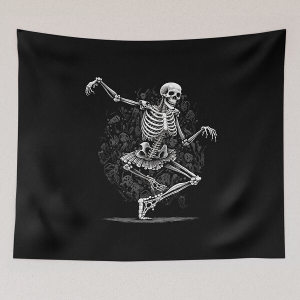 Item preview, Funny Ballet Dancing Cute Skeleton Dancer designed and sold by MintaApparel.