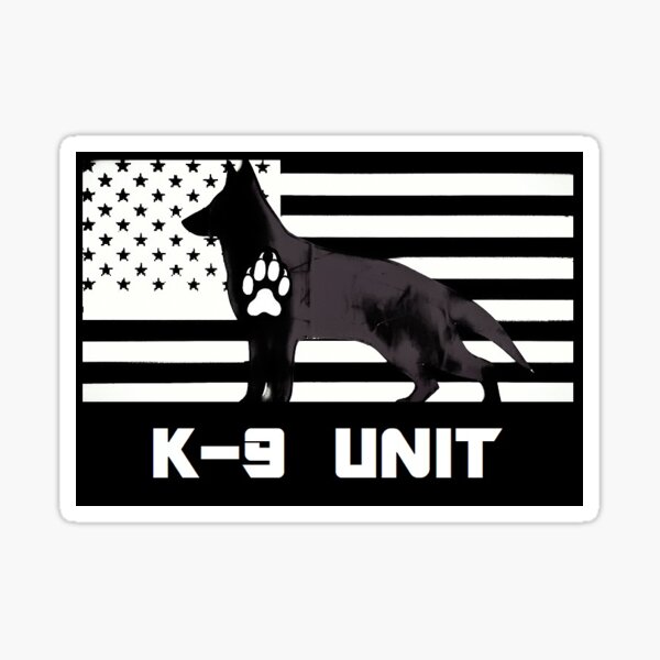 "K9 UNIT" Sticker by Workingdogs Redbubble