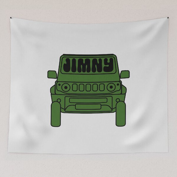 Item preview, Simple Suzuki Jimny in Green | Y2K Retro Sticker designed and sold by stoicjimny.