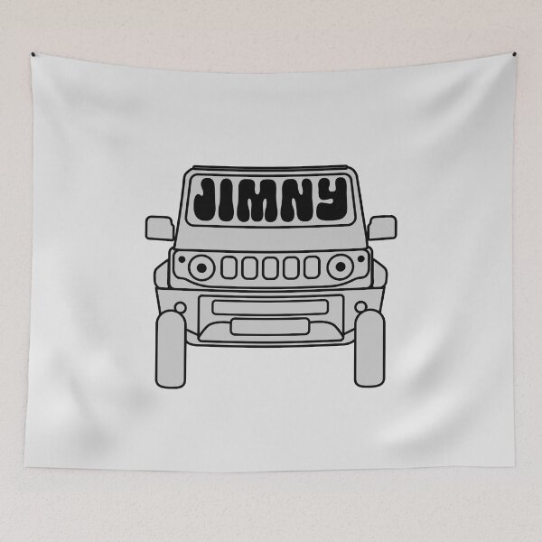 Item preview, Simple Suzuki Jimny in Silver | Y2K Retro Sticker designed and sold by stoicjimny.