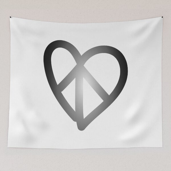 Item preview, Peace&Love Heart Sfumatura designed and sold by Sshara.