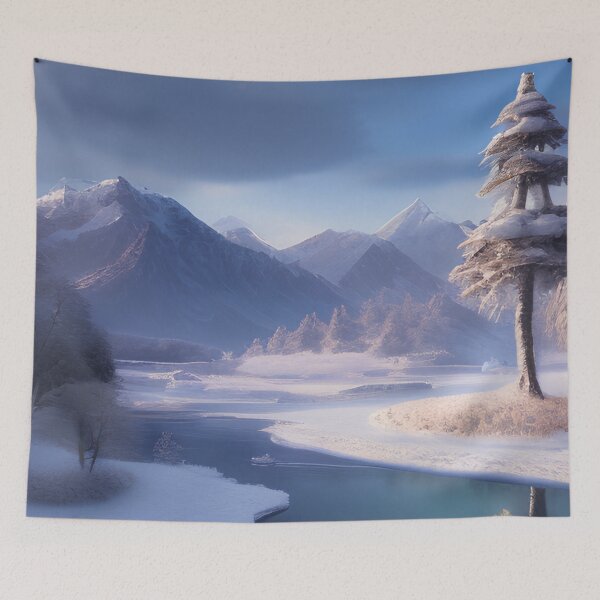 Artikelvorschau, Einfache Wintermalerei entworfen und verkauft von ArtificialCraft.