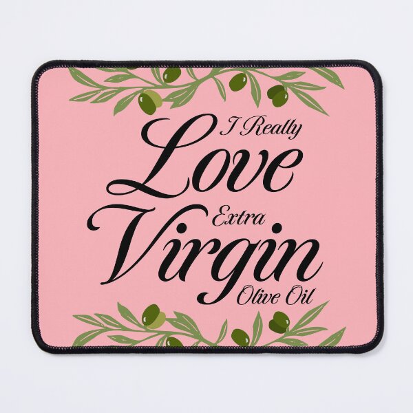 Item preview, I Really Love Extra Virgin Olive Oil - Cursive Script Black designed and sold by Reconocer.