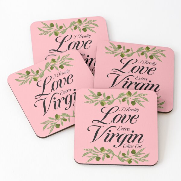 Item preview, I Really Love Extra Virgin Olive Oil - Cursive Script Black designed and sold by Reconocer.