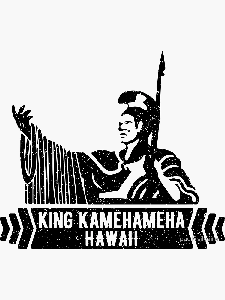 Vintage King Kamehameha artwork. Hawaii Kingdom.