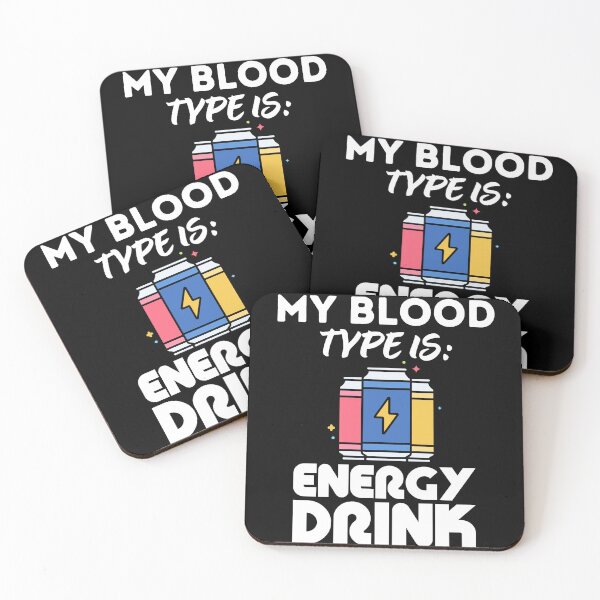 Item preview, My blood type is Energy Drink designed and sold by DesignsByTaila.