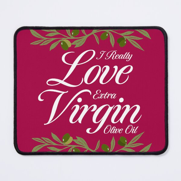 Item preview, I Really Love Extra Virgin Olive Oil - Cursive Script White designed and sold by Reconocer.