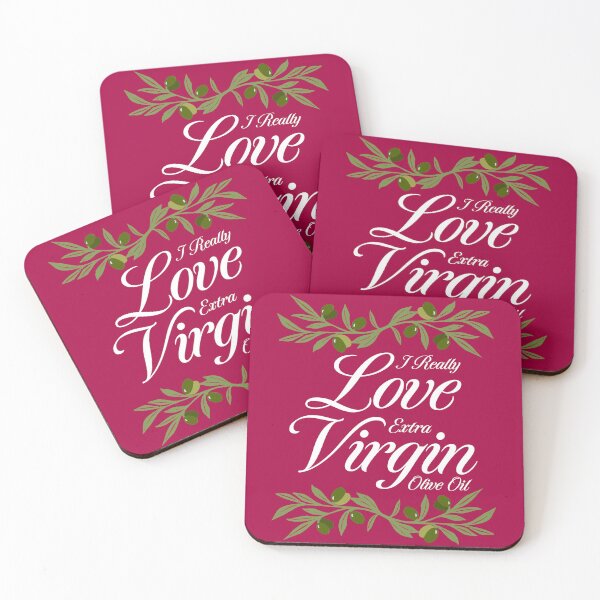 Item preview, I Really Love Extra Virgin Olive Oil - Cursive Script White designed and sold by Reconocer.