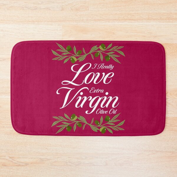 Item preview, I Really Love Extra Virgin Olive Oil - Cursive Script White designed and sold by Reconocer.