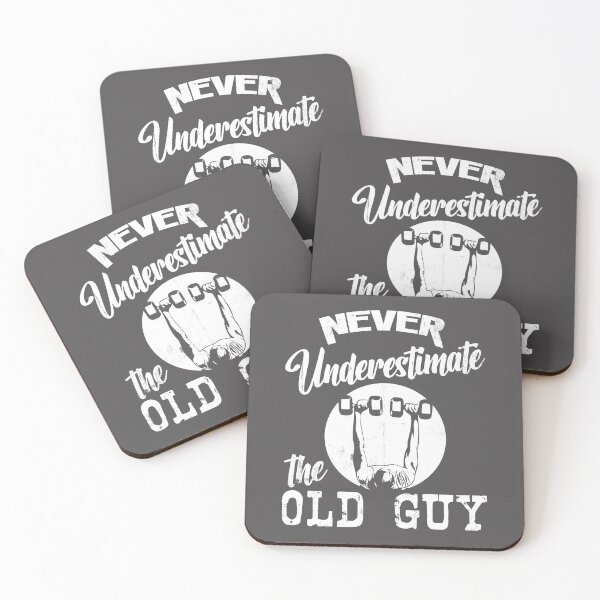 Item preview, Never Underestimate the Old Guy designed and sold by Blended Designs ⭐⭐⭐⭐⭐.