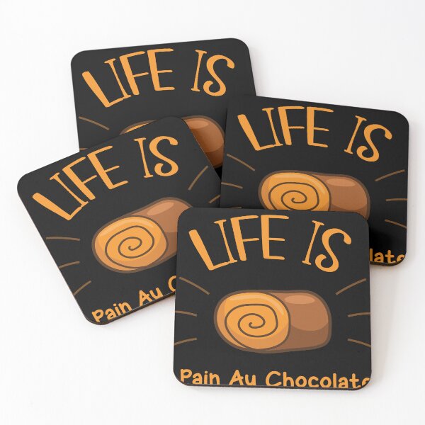 Item preview, Funny Life Is Pain Au Chocolat Foodie Puns  designed and sold by H-Desz5.