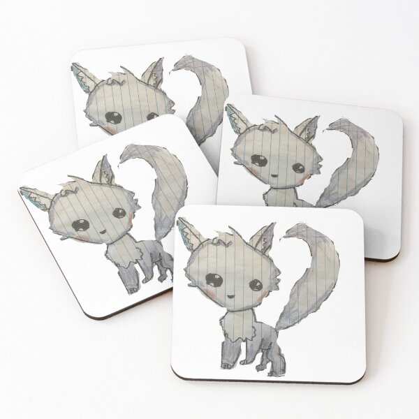 Item preview, Arctic Fox  - Cute Cartoon Kid Drawing  designed and sold by LexiesDoodle.