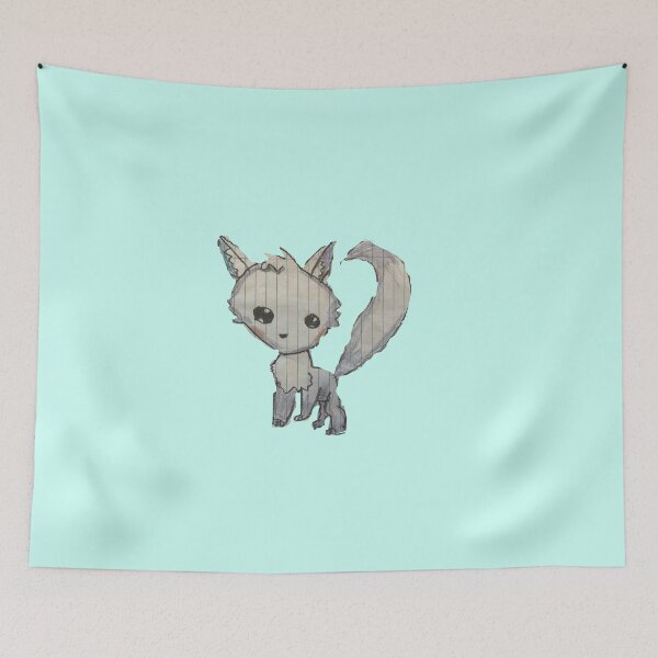 Item preview, Arctic Fox  - Cute Cartoon Kid Drawing  designed and sold by LexiesDoodle.