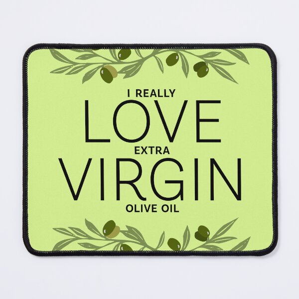 Item preview, I Really Love Extra Virgin Olive Oil - Thin Black designed and sold by Reconocer.