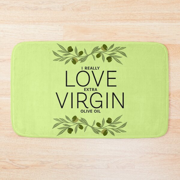 Item preview, I Really Love Extra Virgin Olive Oil - Thin Black designed and sold by Reconocer.
