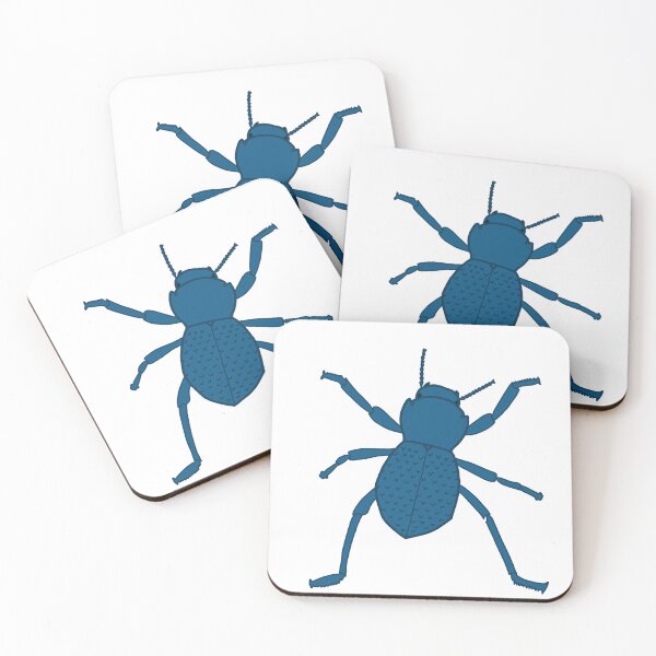 Item preview, Blue Death Feigning Beetle designed and sold by Larissa Savignano.