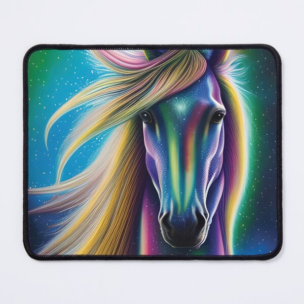 Item preview, Mystical Rainbow Horse | Colorful Horse Art | Horse Decor Artwork | Space Aesthetic designed and sold by MysticMyras.