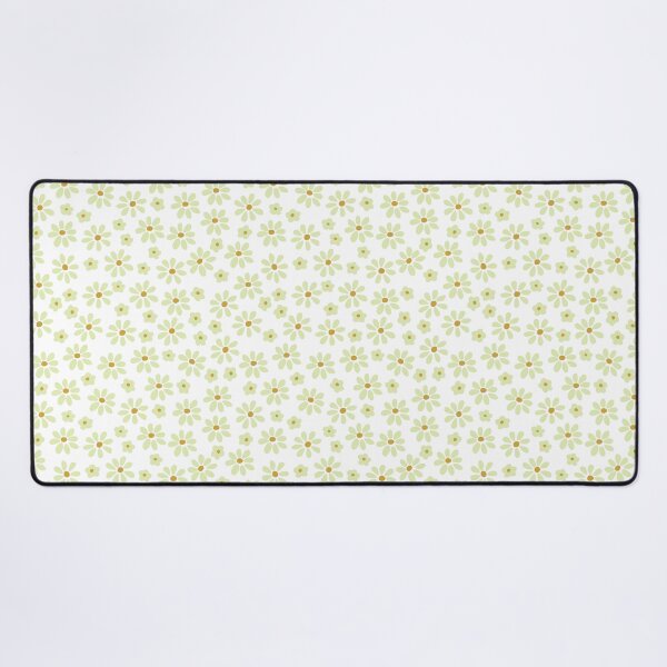 Item preview, DITSY PRAIRIE VINTAGE AND RETRO FLORALS FLOWERS GREEN BEIGE AND WHITE designed and sold by blomastudios.