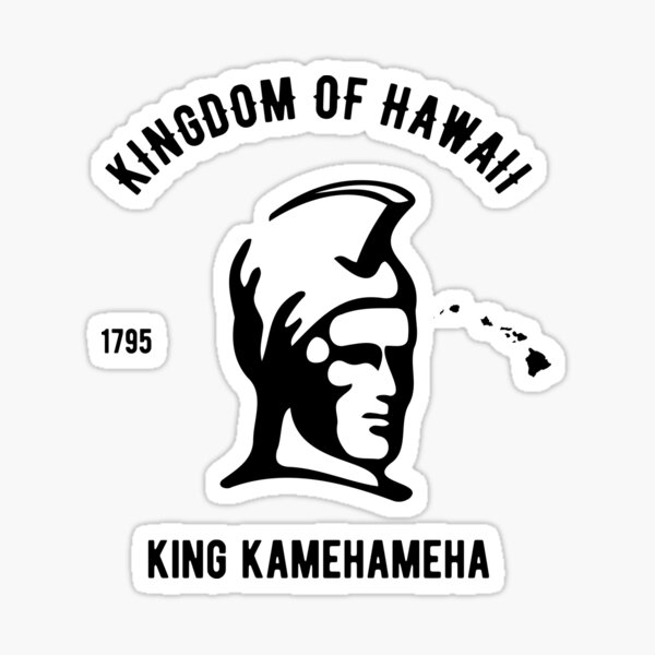 "King Kamehameha artwork. Hawaii Kingdom." Sticker for Sale by hypnotzd