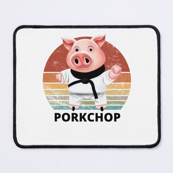Item preview, A pig Doing Karate - Pork Chop designed and sold by Katherine Winner.