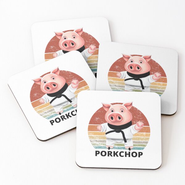 Item preview, A pig Doing Karate - Pork Chop  designed and sold by Katherine Winner.