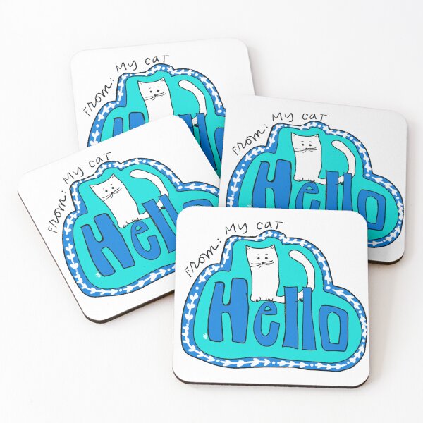 Item preview, Cat says hello designed and sold by desireeling.