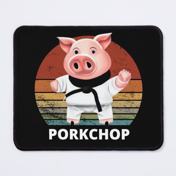 Item preview, A pig Doing Karate - Pork Chop designed and sold by Katherine Winner.
