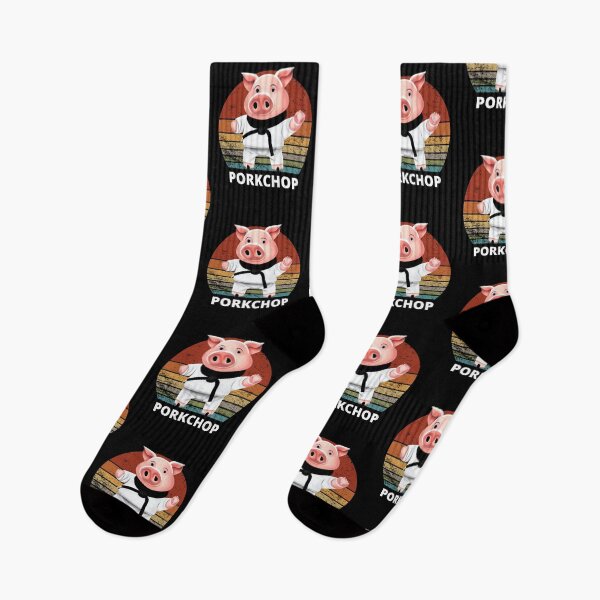 Item preview, A pig Doing Karate - Pork Chop  designed and sold by Katherine Winner.