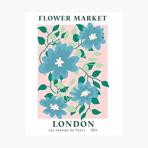 Item preview, London Flower Market -  blue daffodil designed and sold by mckhowdesign.