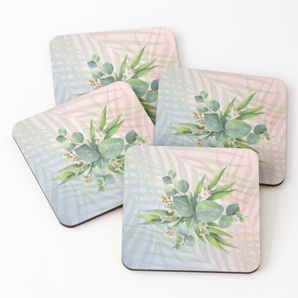 Item preview, Tropical Minimalistic Leaves & Flowers | Abstract Art designed and sold by MindedInc.