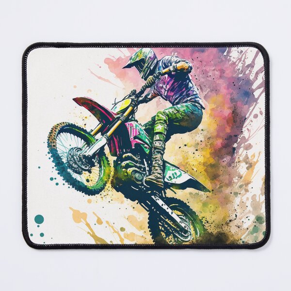 Item preview, Motocross Watercolor Painting designed and sold by TortillaChief.