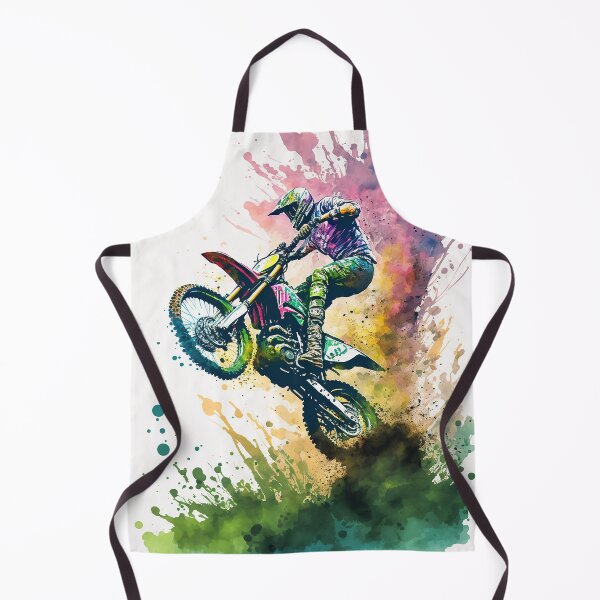 Item preview, Motocross Watercolor Painting designed and sold by TortillaChief.
