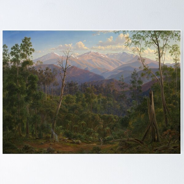 Item preview, Mount Kosciusko by Eugene von Guerard, 1866 designed and sold by Vintage Wall Art.