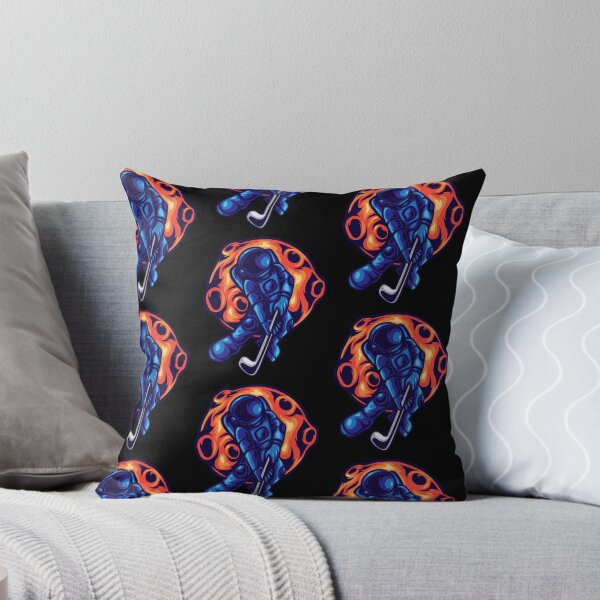 Item preview, Funny Cool Space Design | Spaceman Playing Hockey designed and sold by mkzmerch.