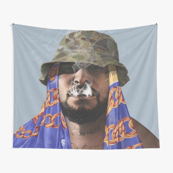 Schoolboy Q Digital Painting Tapestry