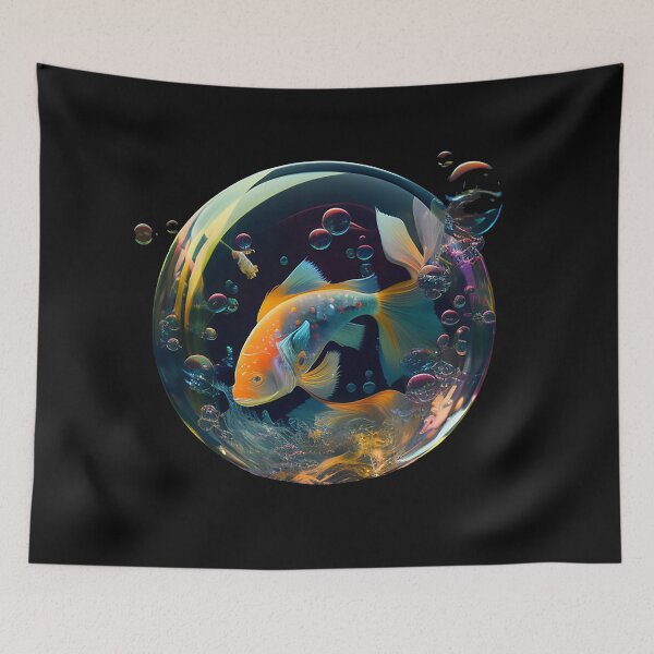 Item preview, Swimming in a Bubble (Bowl) designed and sold by The-Fox-Hole.