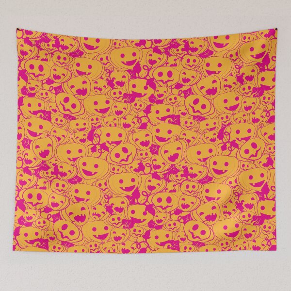 Item preview, Field of cute Orange Halloween Pumpkins designed and sold by Melissa Plugge-Dekker.