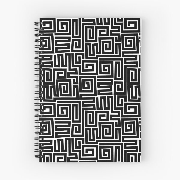 Artikelvorschau, Kuba Style Pattern 280922 - Schwarz auf Weiß entworfen und verkauft von Artberry.