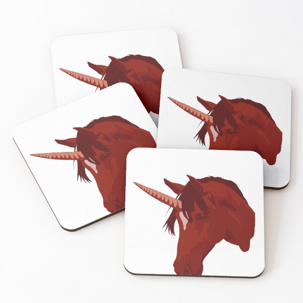 Item preview, Red unicorn  designed and sold by LeahcarsArt.