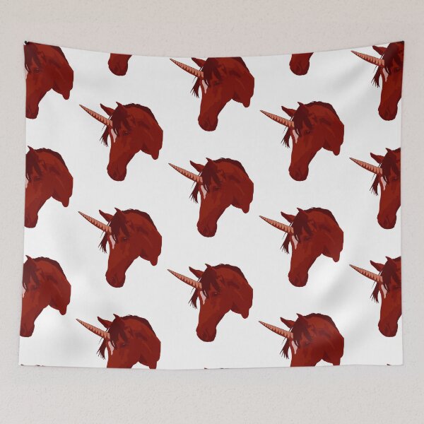 Item preview, Red unicorn  designed and sold by LeahcarsArt.