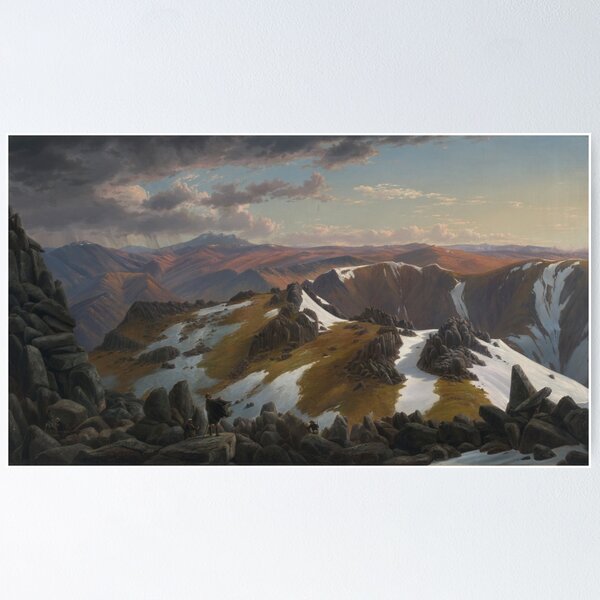 Item preview, North-east view from the northern top of Mount Kosciusko  designed and sold by Vintage Wall Art.