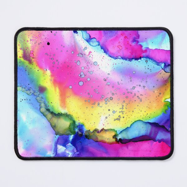 Item preview, Rainbow ink art, fluid artwork handpainted, icecream swirl designed and sold by thiscreativegem.