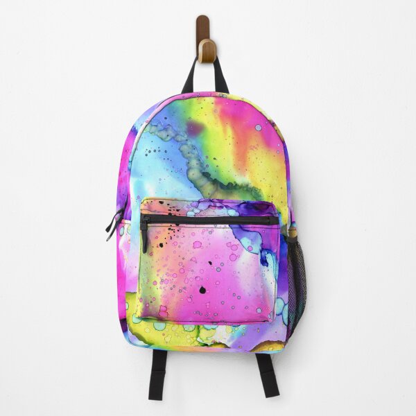 Item preview, Rainbow ink art, fluid artwork handpainted, icecream swirl designed and sold by thiscreativegem.