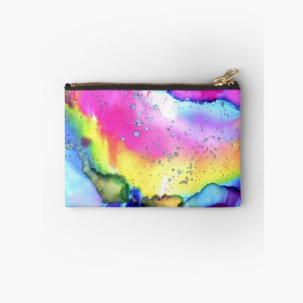 Item preview, Rainbow ink art, fluid artwork handpainted, icecream swirl designed and sold by thiscreativegem.