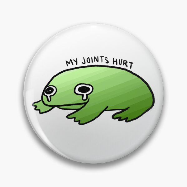 Item preview, My Joints Hurts | Crying Green Gradient Frog designed and sold by iristocat.